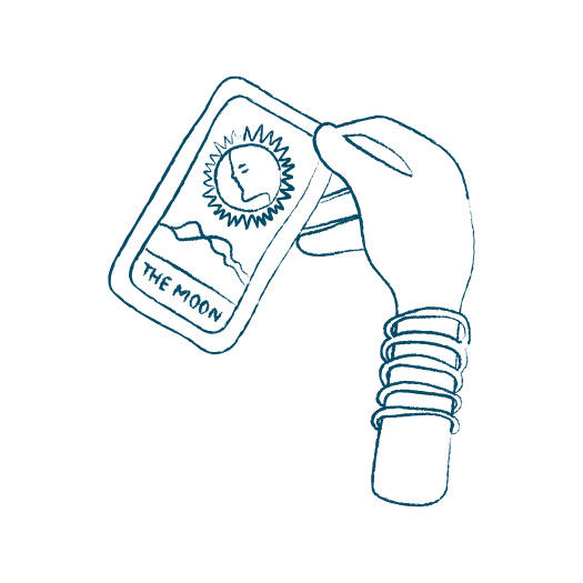 אייקון טארוט הירח